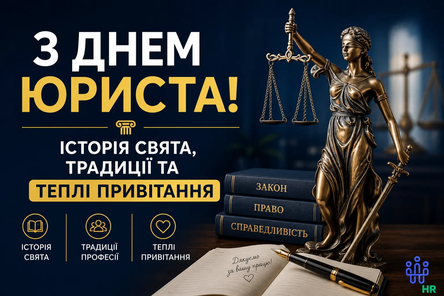 З днем юриста: історія свята, традиції та теплі привітання 2026 - Про HR
