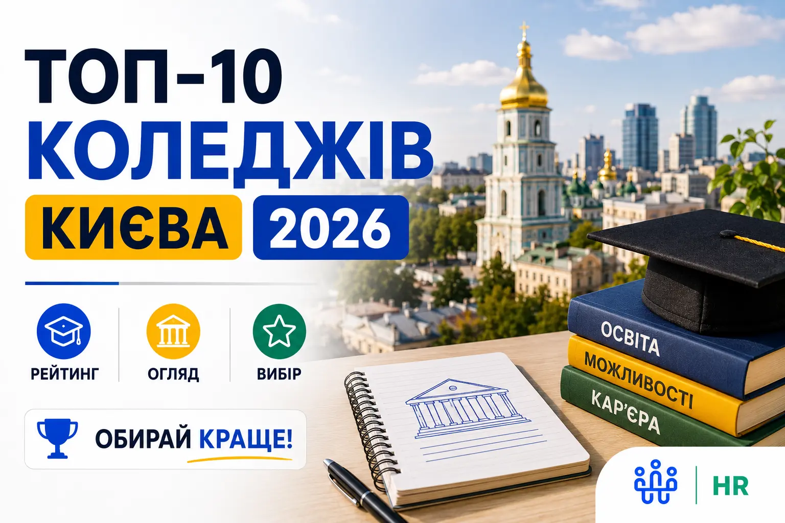Топ-10 коледжів Києва 2026: детальний огляд найкращих закладів фахової передвищої освіти - Про HR