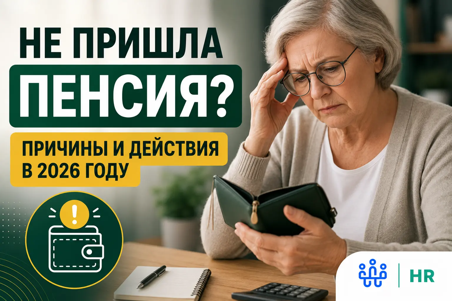 Что делать, если не пришла пенсия: причины и меры в 2026 году - Про HR