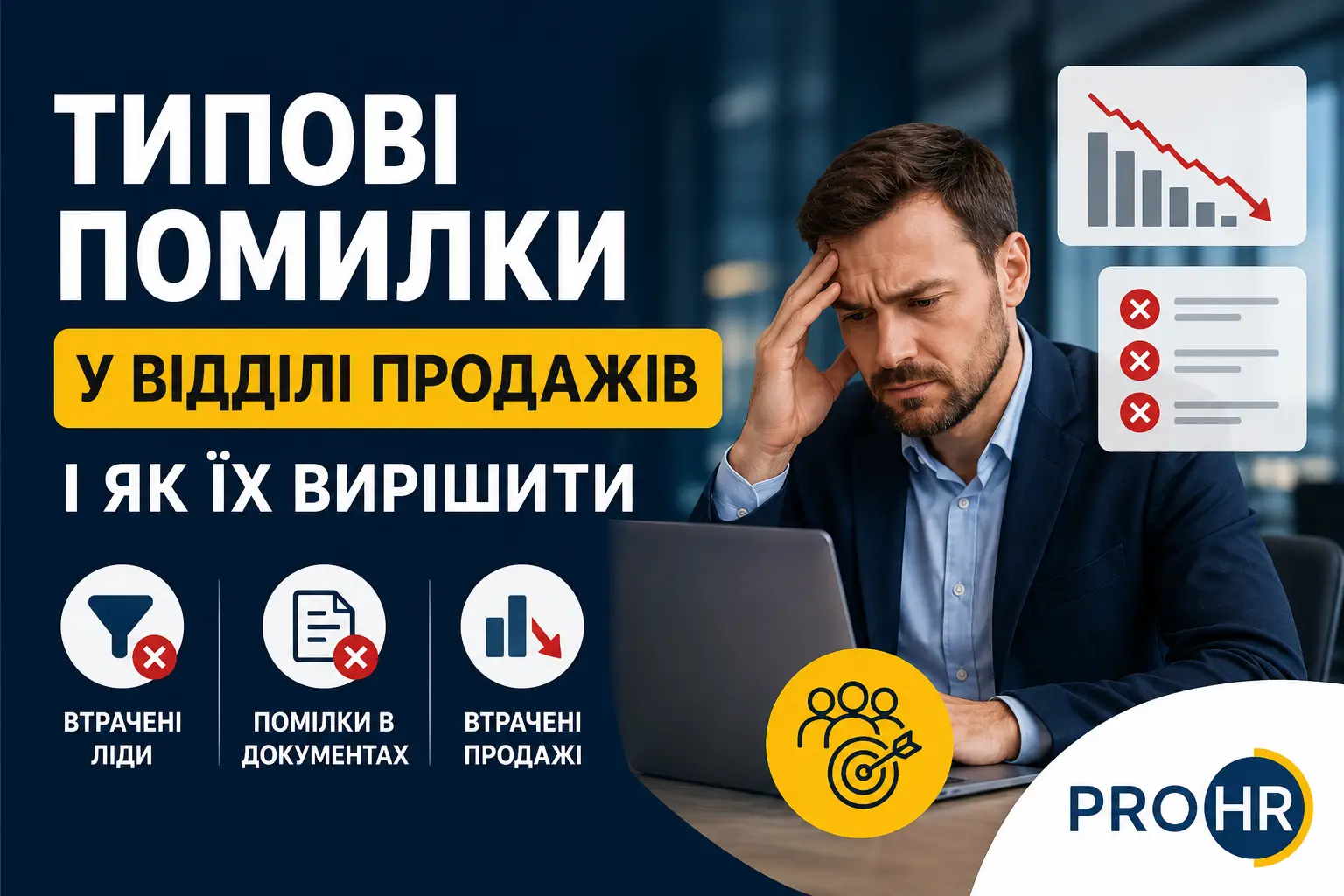 Типові помилки у відділі продажів і як їх вирішити